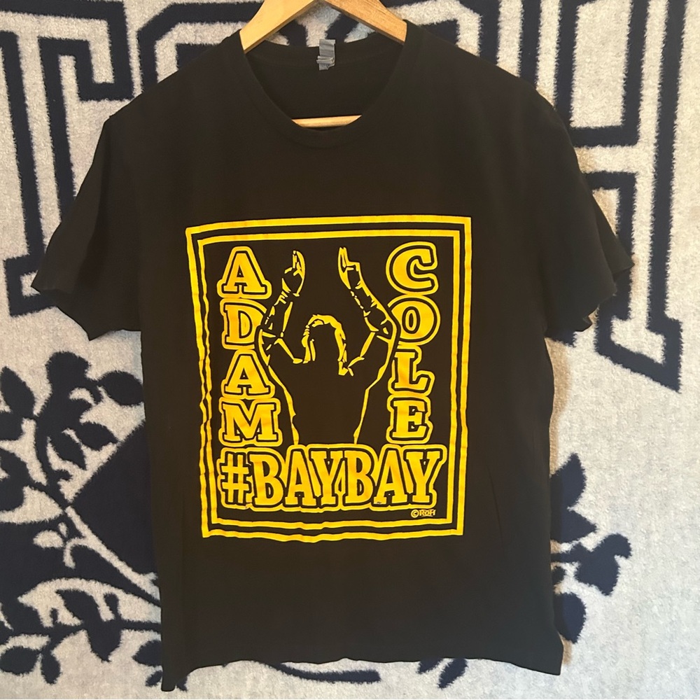Adam Cole Wrestling T-Shirt Size Medium Black Graphic Print WWE AEW ROH Tee